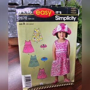 Simplicity Sewing Pattern 2678